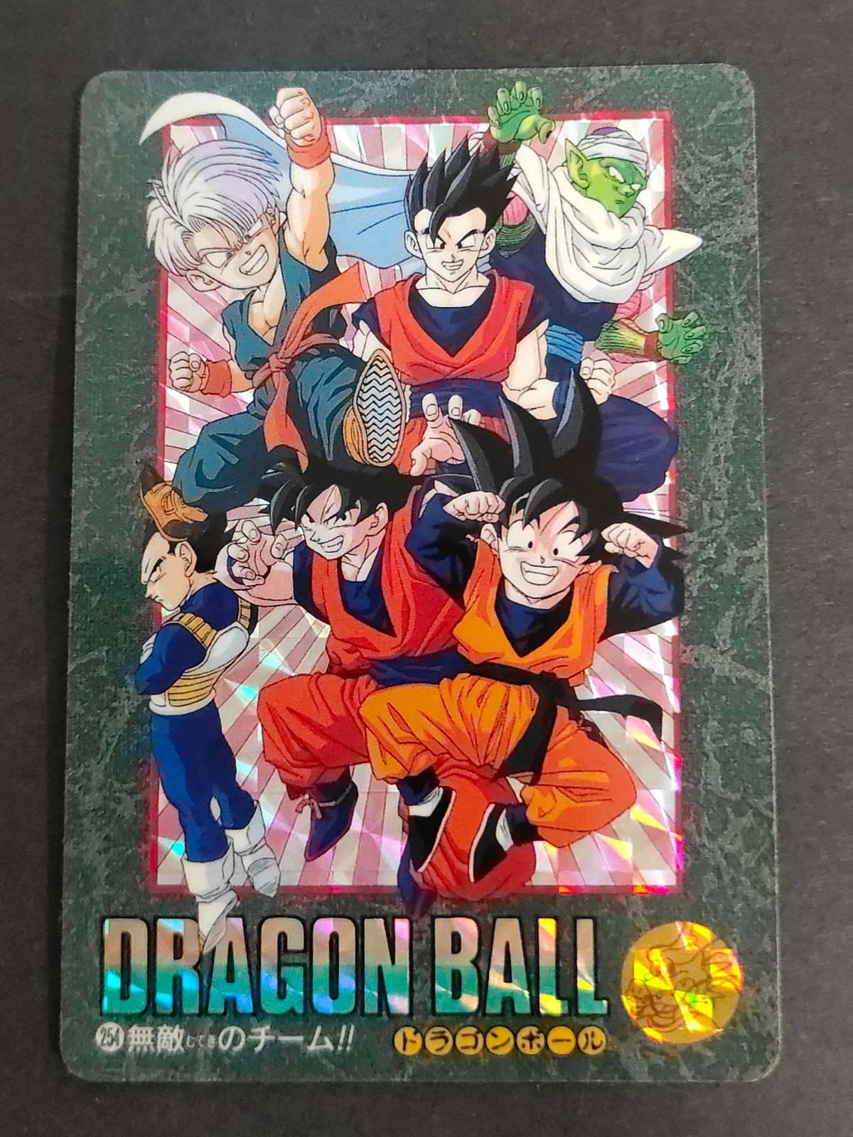 Dragon Ball Z Carddass 1995 Visual Adventure Prism #254 Son Goku eb447