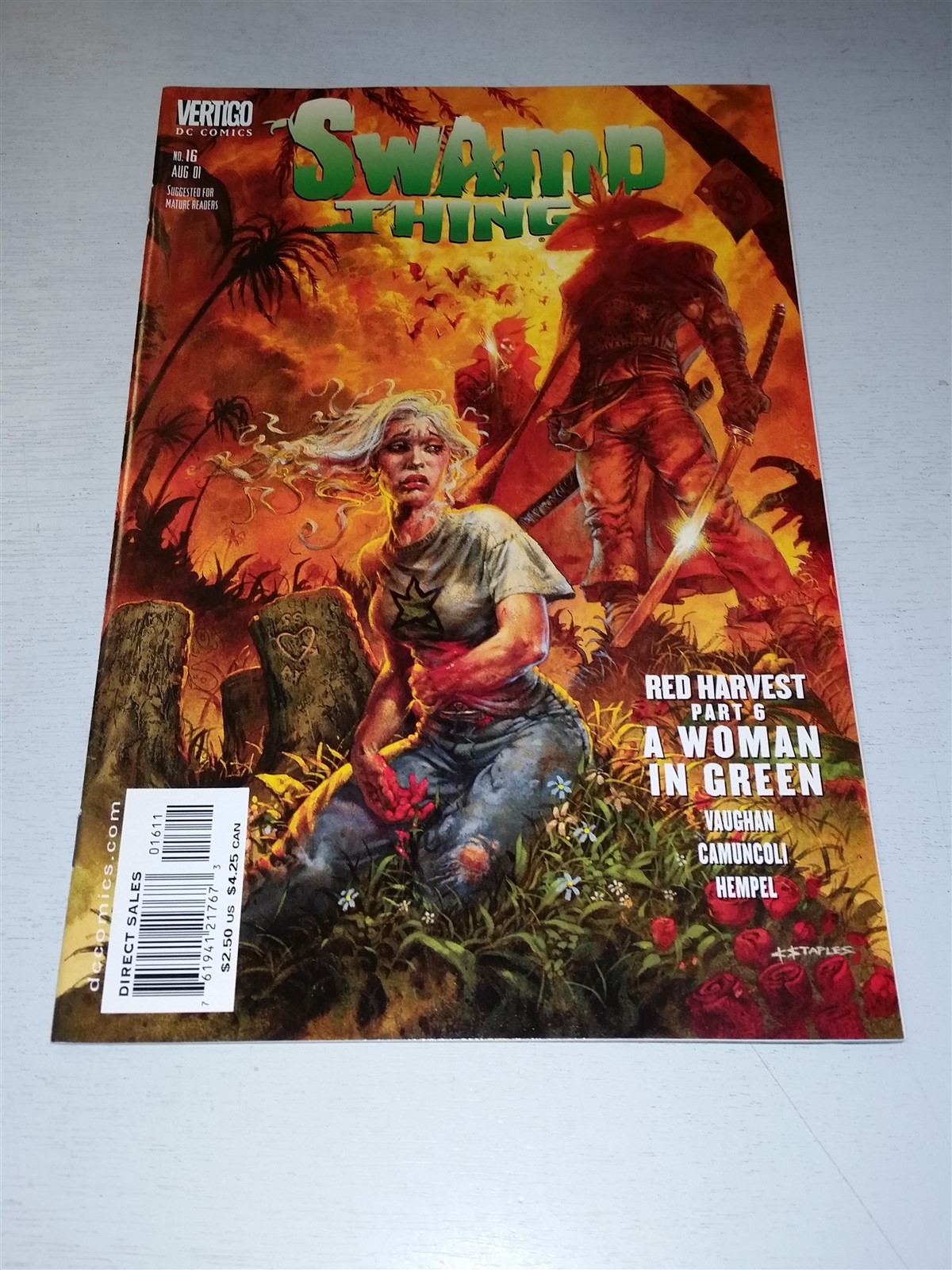 SWAMP THING #16 VF (8.0 OR BETTER) AUGUST 2001 VERTIGO COMICS