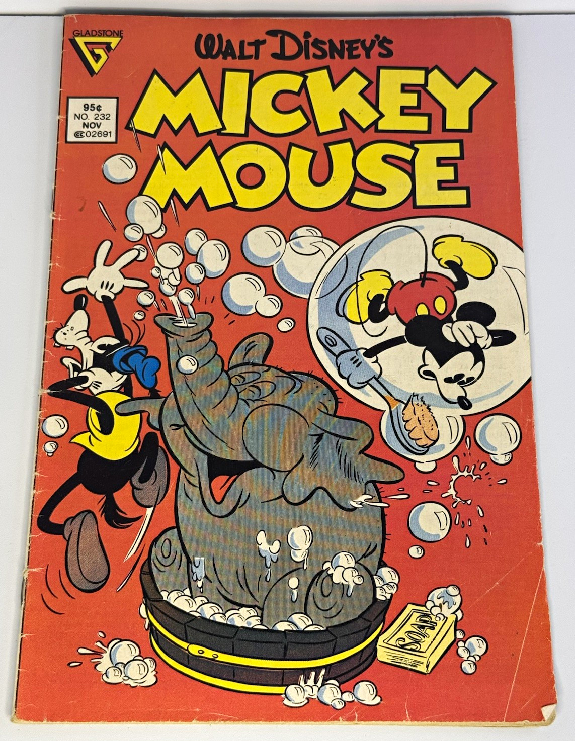 Walt Disney's Mickey Mouse #232 Gladstone Copper Age Carl Barks Cover