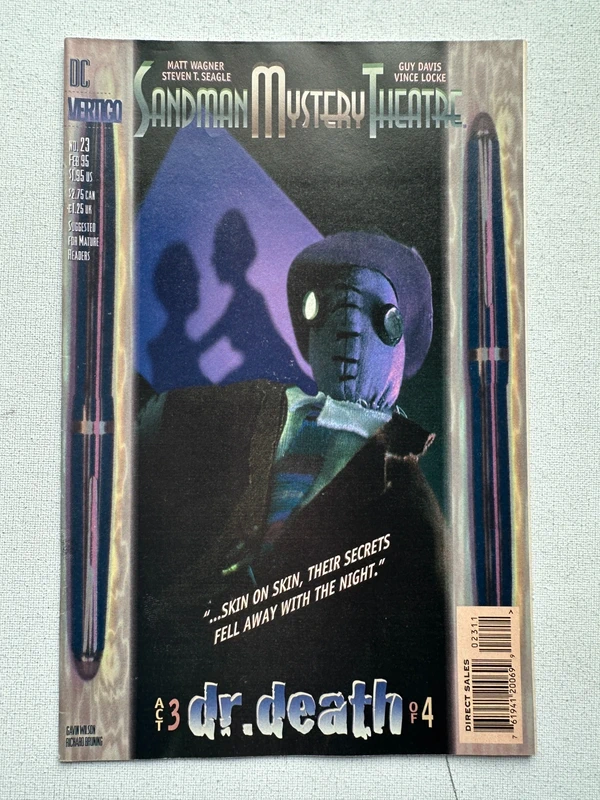 Sandman Mystery Theatre 23 Photo Cover by Gavin Wilson & Richard Brunning (1993 DC/Vertigo)