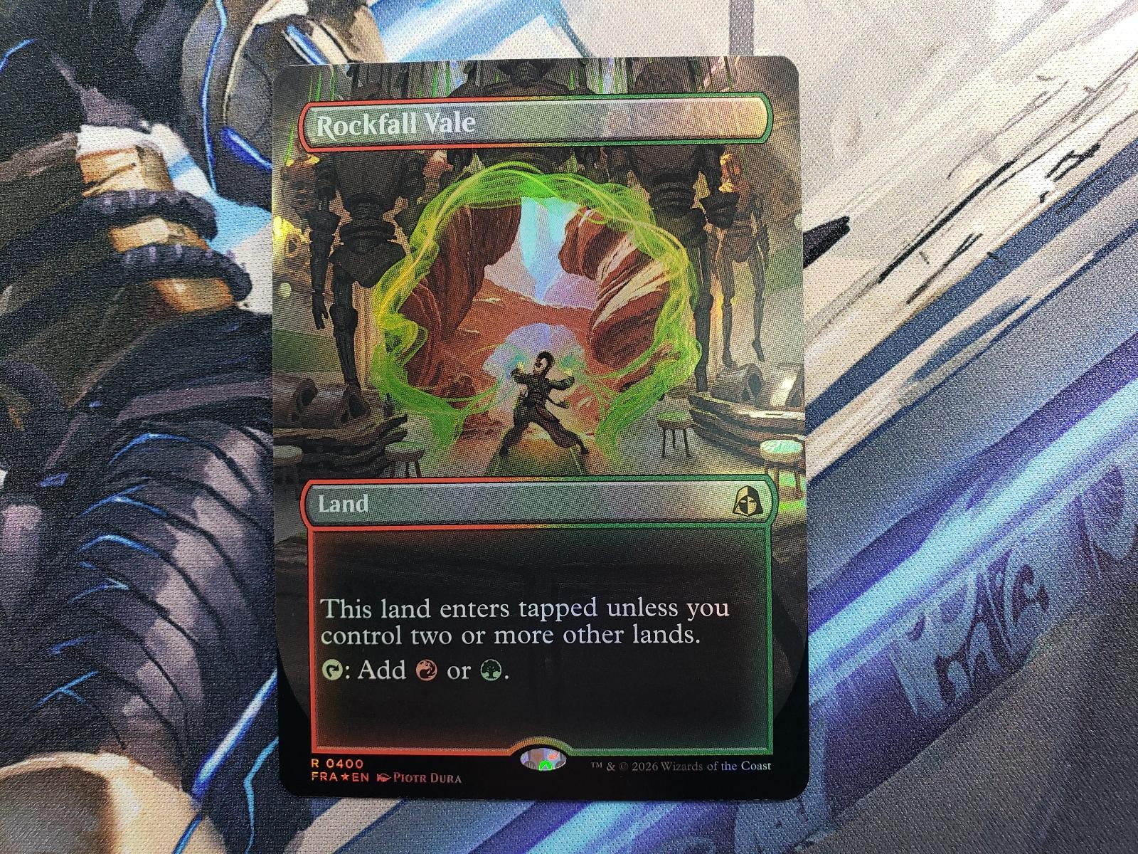 Rockfall Vale (Borderless) 400 Reality Fracture Magic: The Gathering Foil quasi nuovo