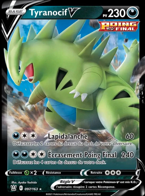 Carte Pokémon Tyranocif V