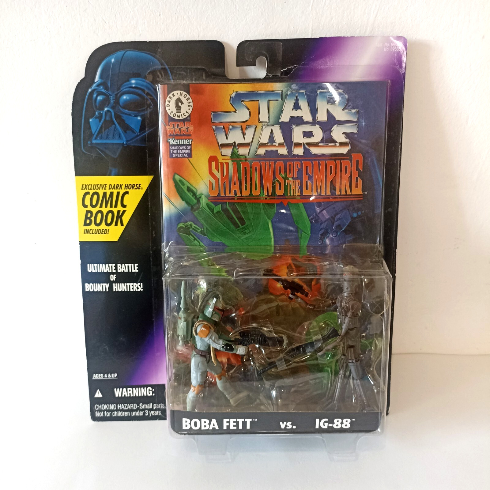 Star Wars Shadows Of The Empire Boba Fett Vs IG-88 With Comic Book Damaged