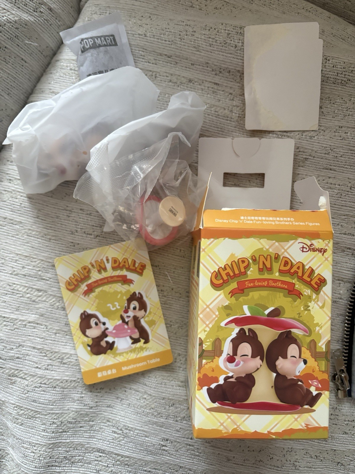 Tavolo Pop Mart Dimoo World Chip and Dale Mushroom