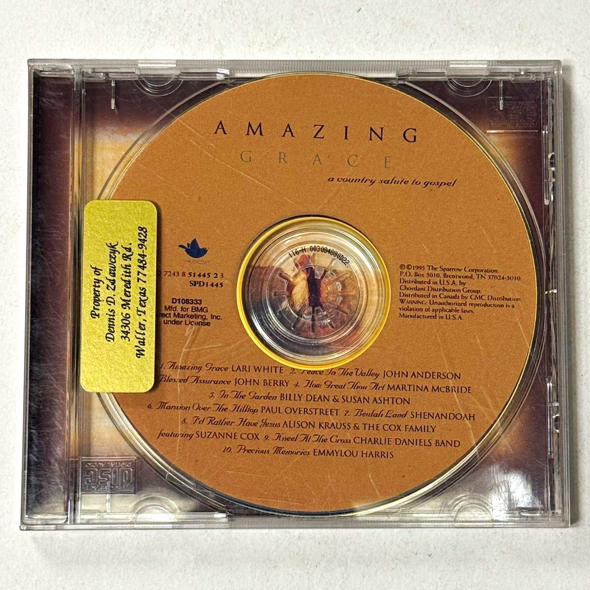 Sparrow Amazing Grace: Country Salute to Gospel CD 1995 SPD11445