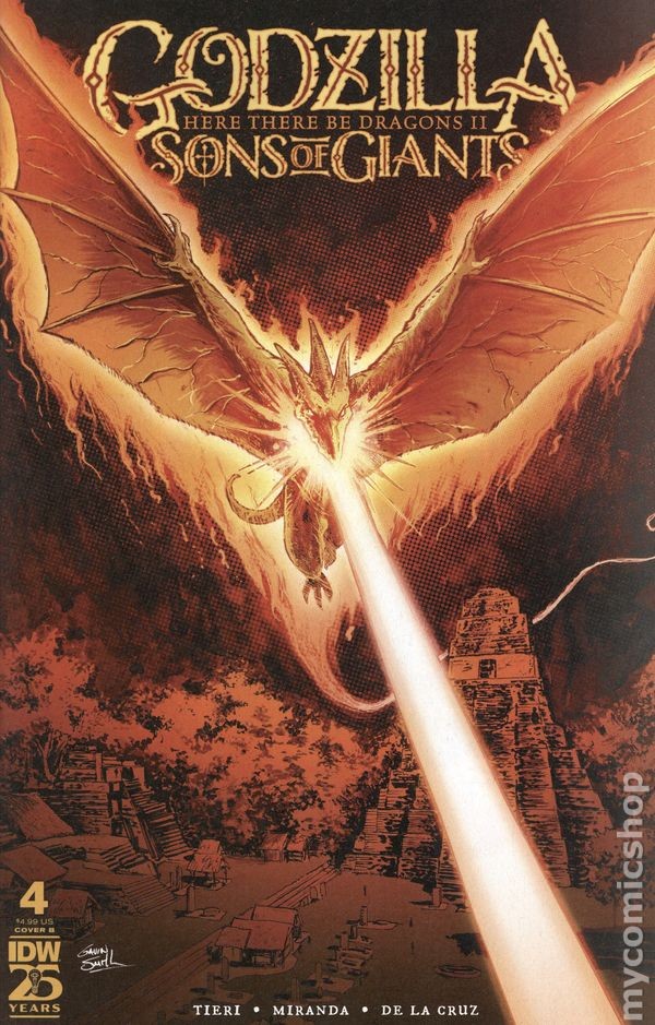 Godzilla Here There Be Dragons II Sons of Giants #4B VF 2024 Immagine Stock