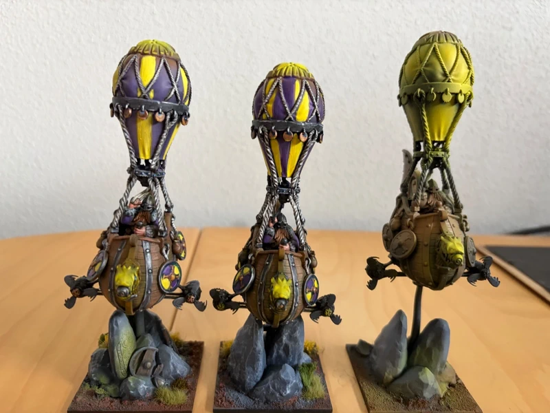 3 dwarf gyrocopters Warhammer Old world
