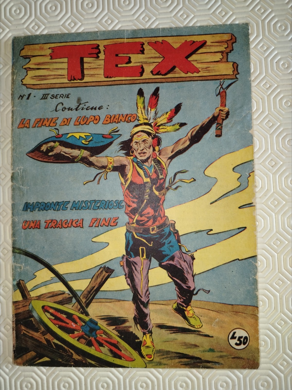Tex Albo d'Oro Terza Serie n. 1 dell' 1/3/1956 in buone condizioni non rifilato.