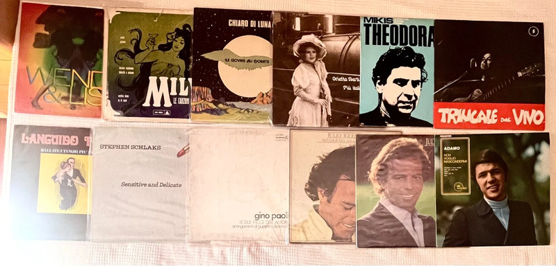Lotto 12 Lp Vinile musica leggera