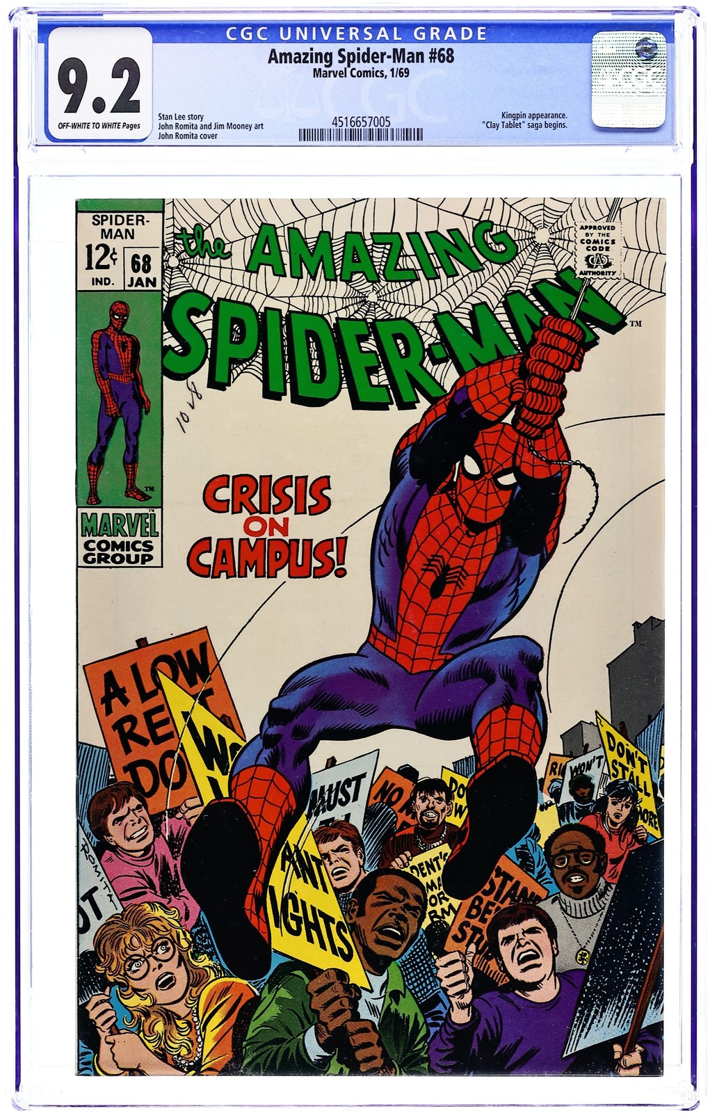 Amazing Spider-Man #68 CGC 9.2 1969 4516657005