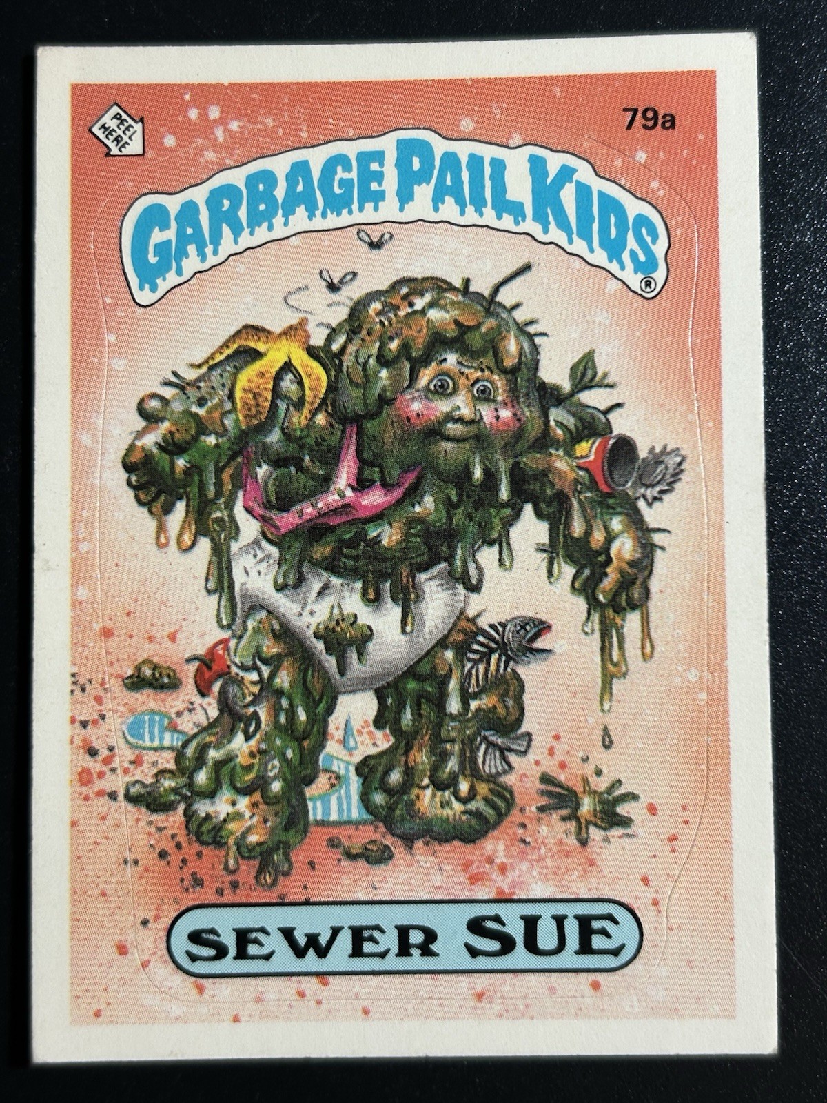 Topps Garbage Pail Kids Card 1985 GPK Serie 2 OS2 79a Sewer Sue Pack Fresco