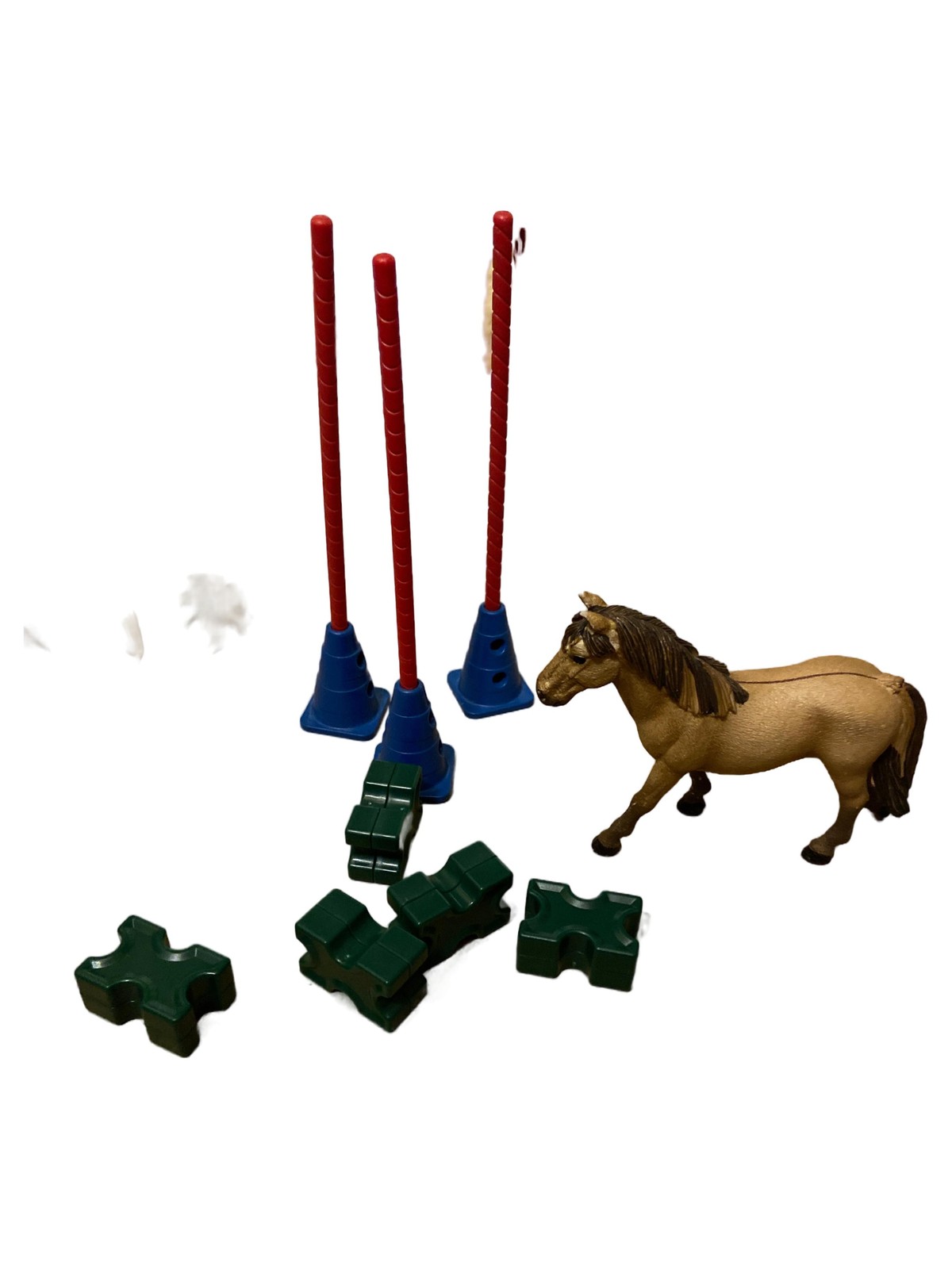 Schleich Horse Club set accessori equitazione cavallo slalom piloni