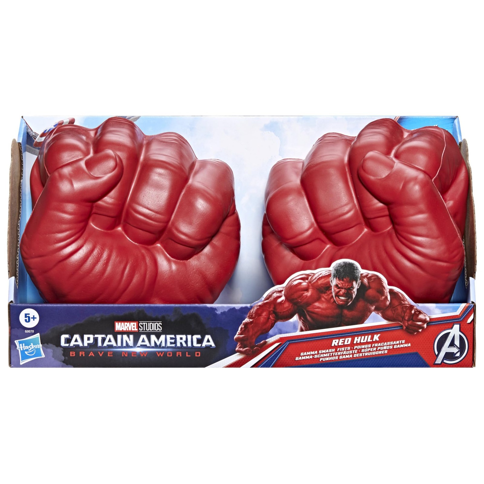 Marvel Avengers Captain America: Brave New World Red Hulk Gamma Smash Fists, Sof