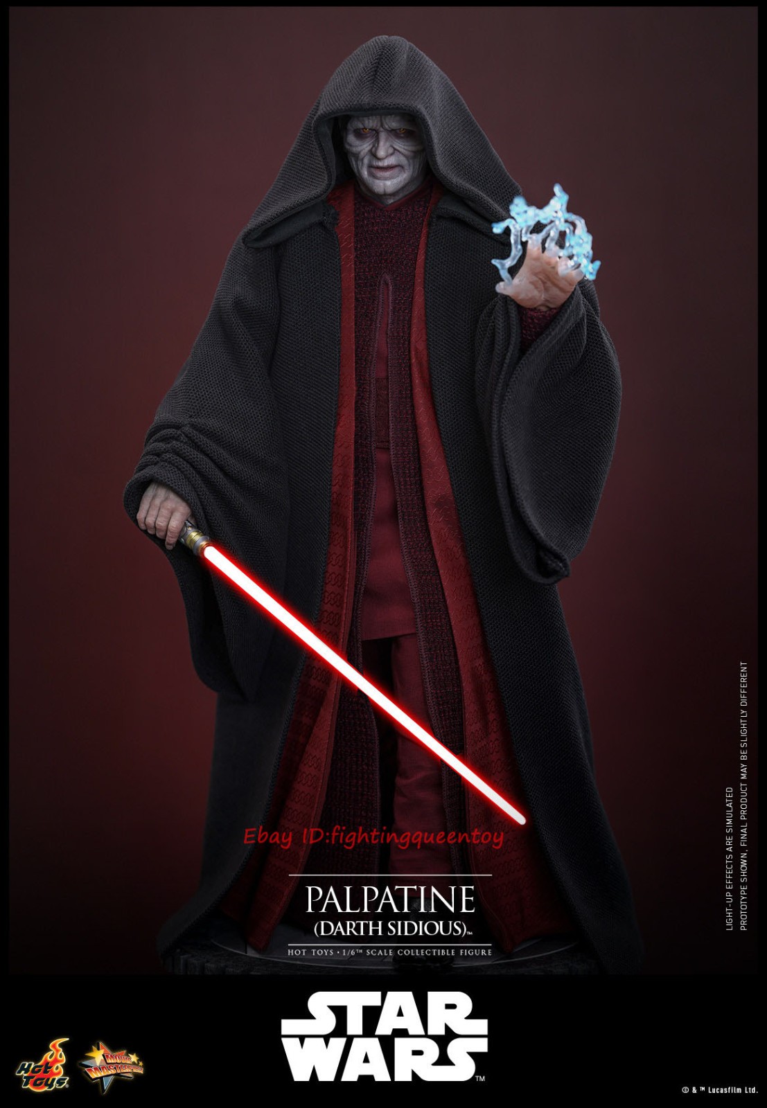 Modellino action figure Hottoys MMS805 Star Wars Palpatine Darth Sidious 1/6 IN STOCK
