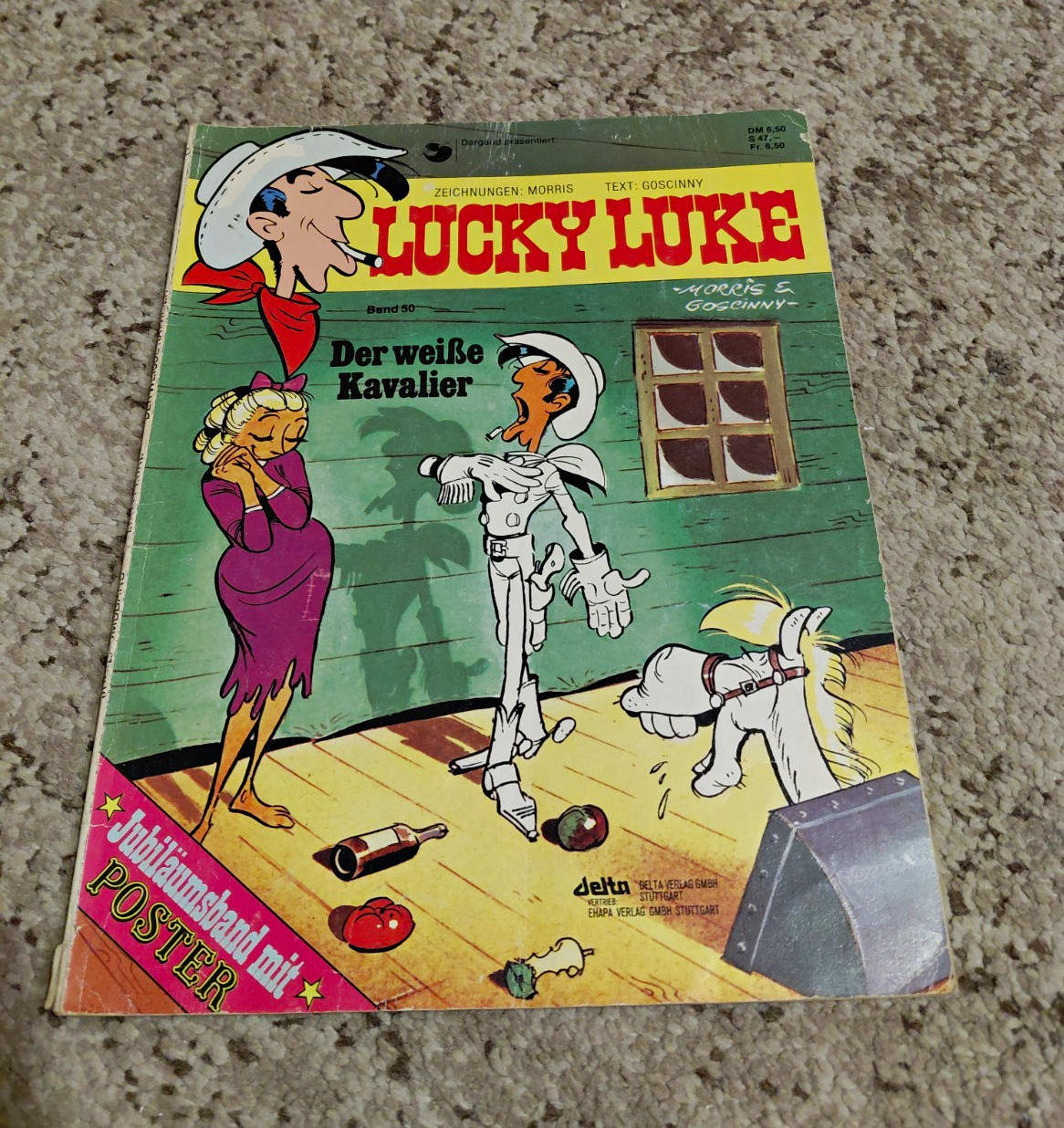 Delta Lucky Luke Issue 50 "Der weiße Kavalier" Album Comic Book German 1987