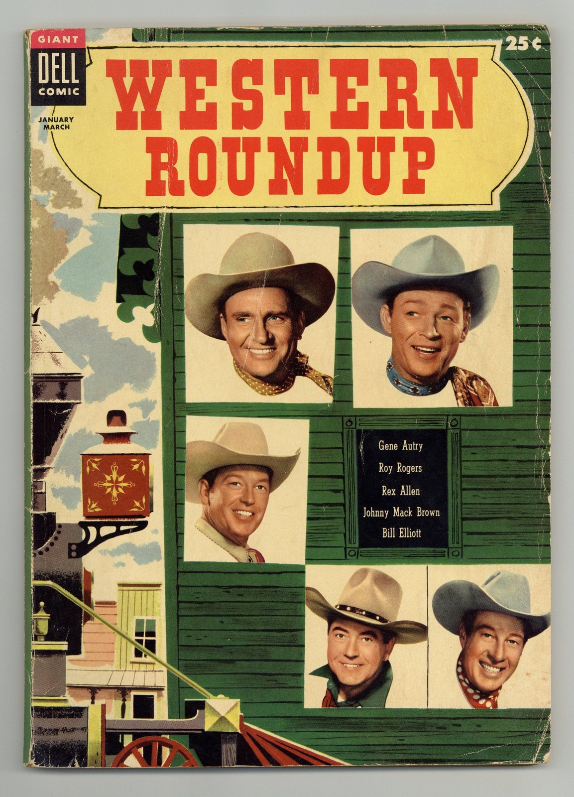 Dell Giant Western Roundup #9 VG- 3.5 1955