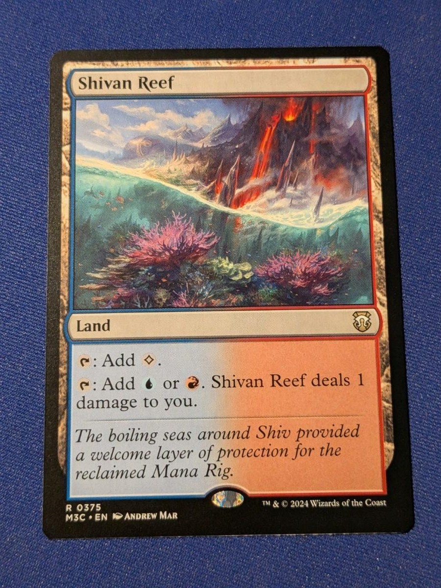 Shivan Reef Modern Horizons 3 Commander #375 quasi nuovo MTG