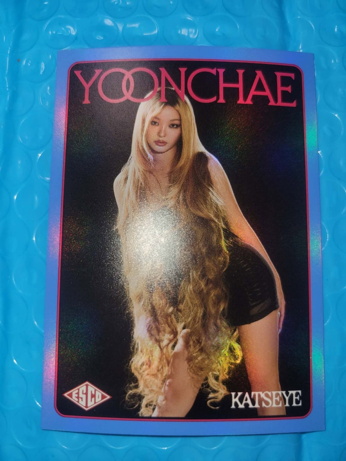 2026 Katseye ESCO Trading Cards Holo Foil #43 Yoonchae /500