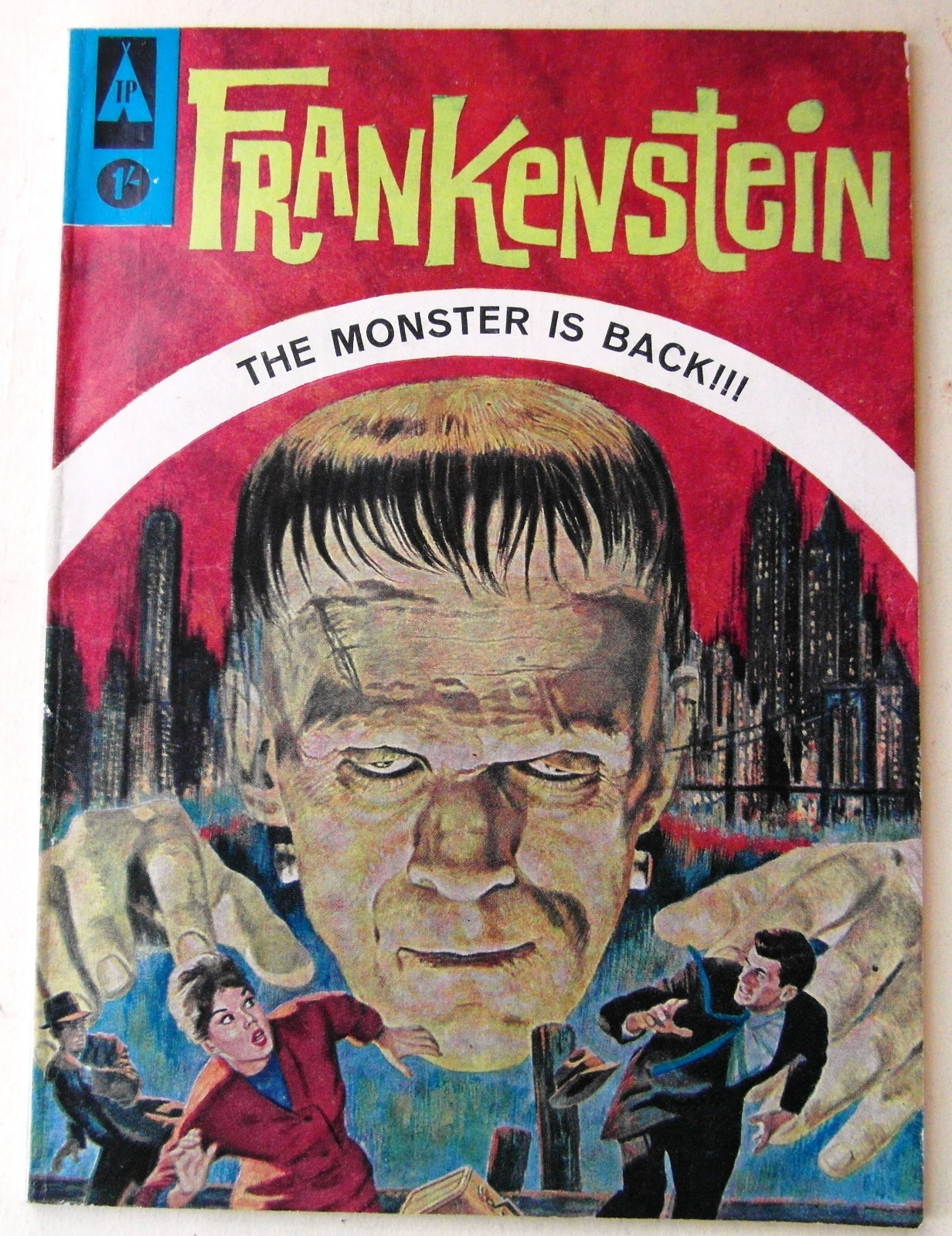 Frankenstein The Monster Is Back. Published by IP comics. 1963. Excellent.