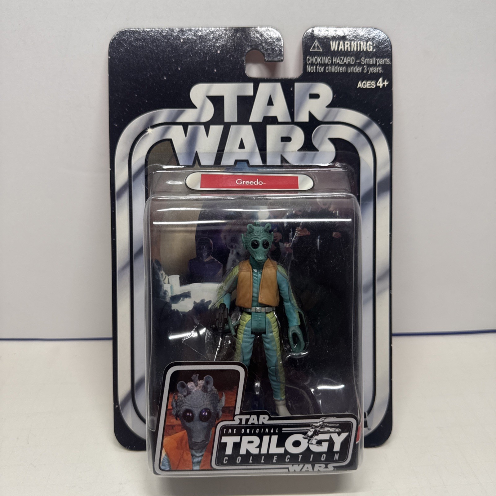 Star Wars 3,75" Trilogia Originale Collezione Greedo #22 Figurina OTC 2004 + CUSTODIA!
