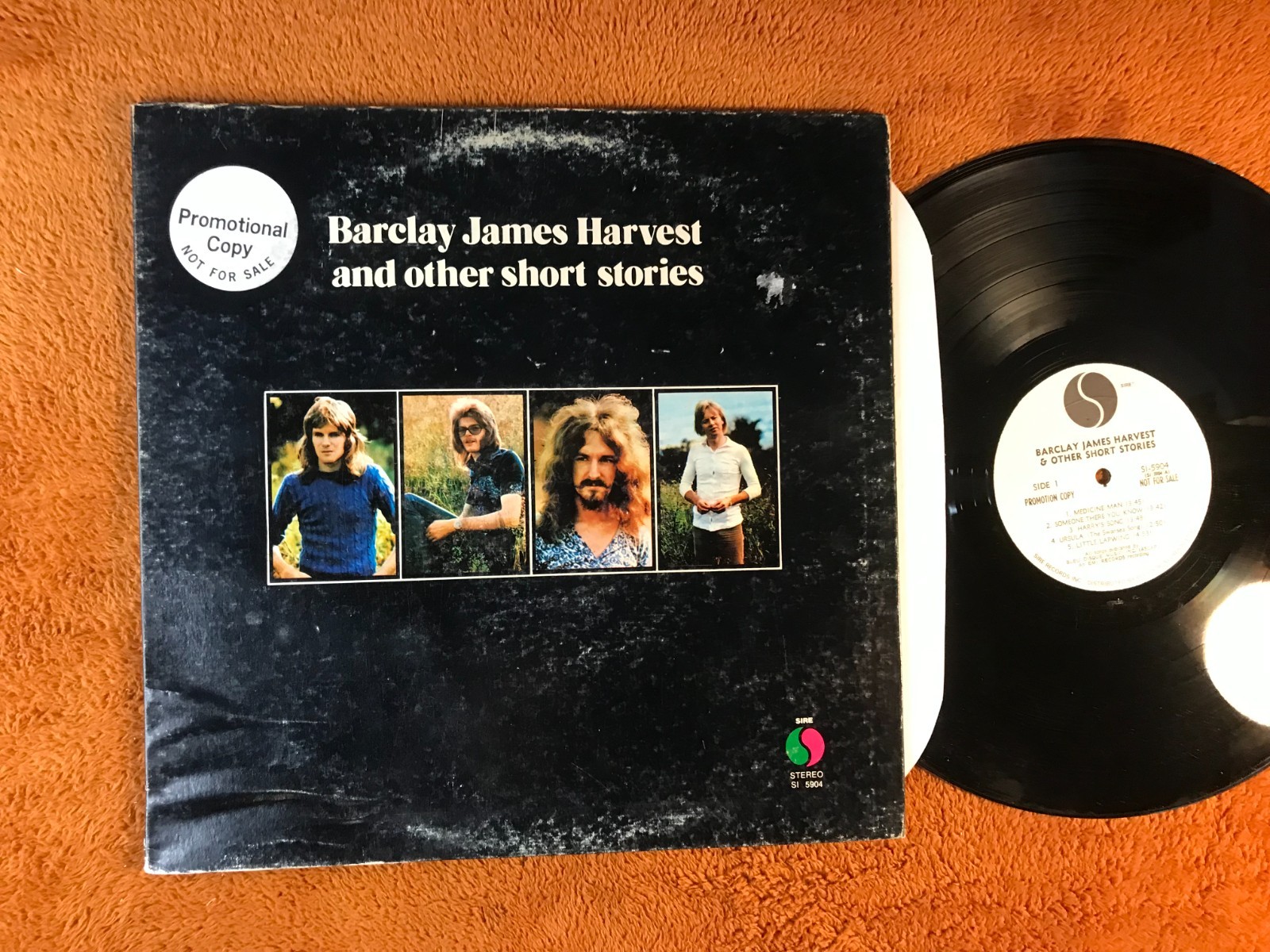 BARCLAY JAMES HARVEST And Other Short Stories WHITE LABEL PROMO LP 1972 SI 5904!