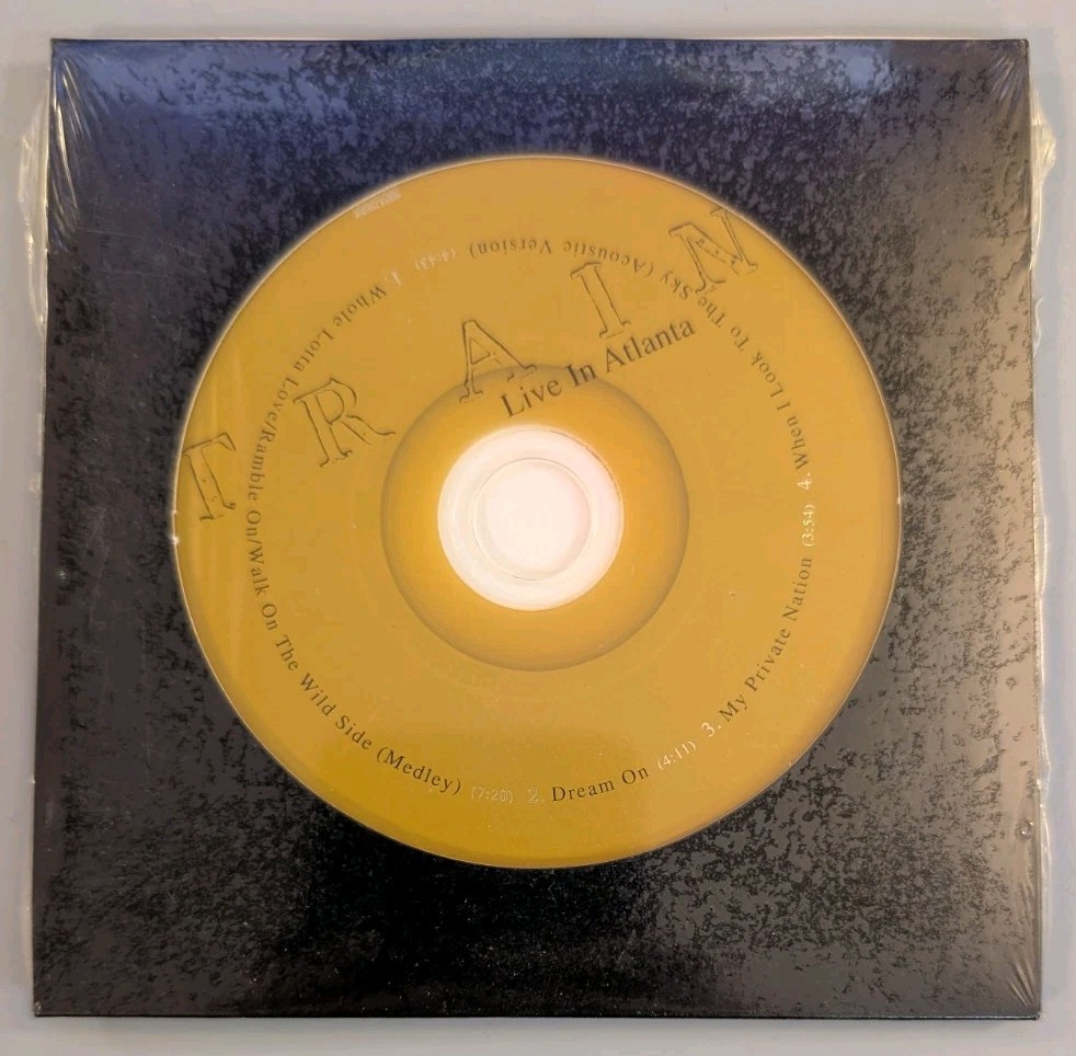 Train Live In Atlanta Sealed Promo CD EP 2003 Led Zeppelin Aerosmith Medley
