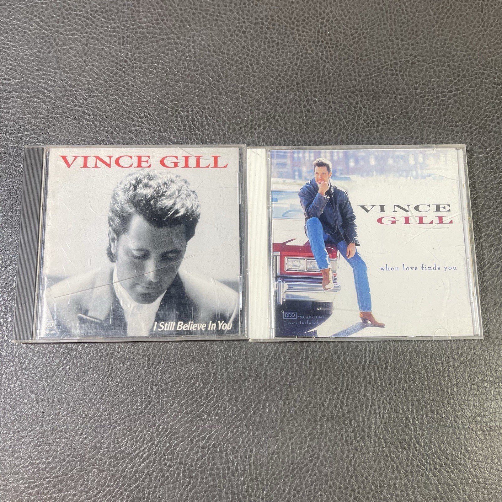 Lot of 2 VINCE GILL CD I Still Believe In You 1992, When Love Finds You 1994