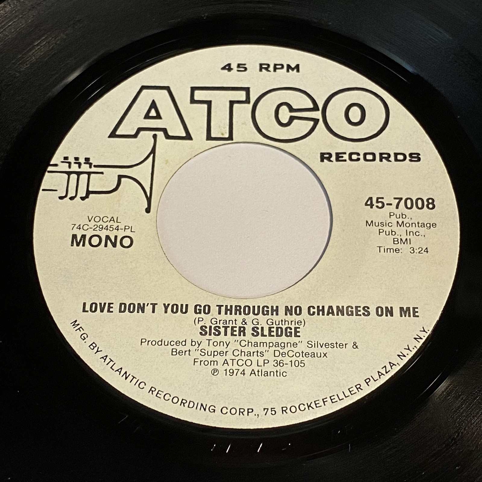 Sister Sledge: Love Don't You Go Through No Changes On Me 45 - Soul