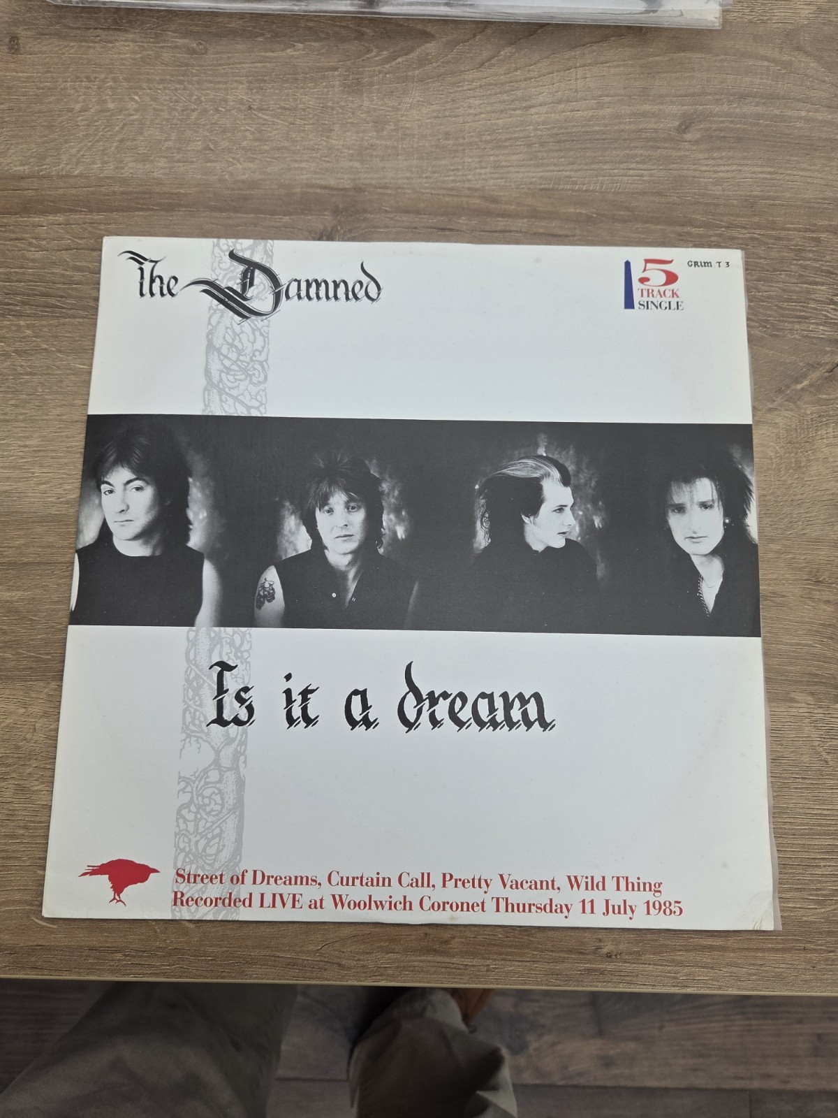 THE DAMNED-IS IT A DREAM 12" FIVE TRACK VINYL SINGLE RECORD 1985!
