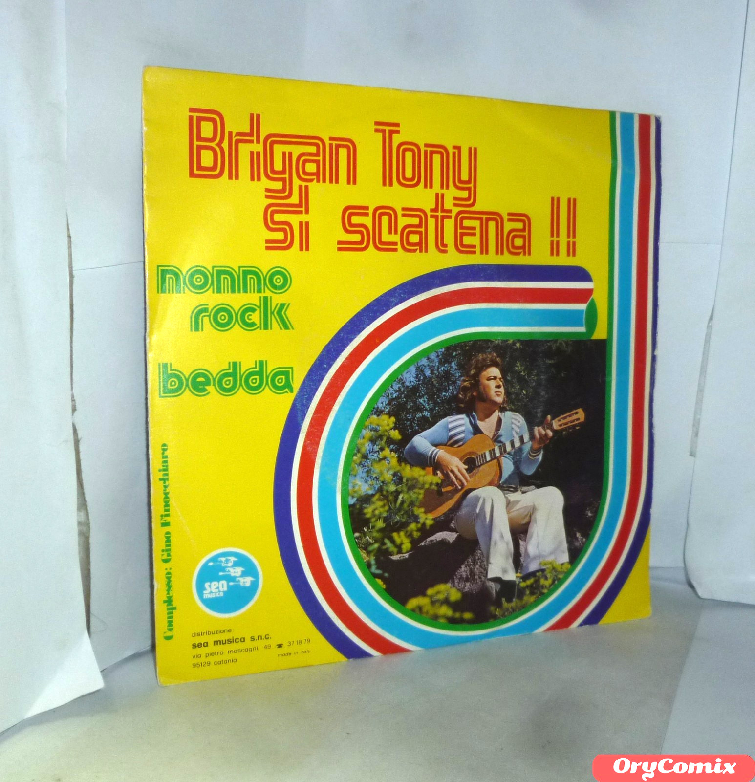 BRIGAN TONY SI SCATENA - NONNO ROCK - VINILE 7" POLLICI 45 GIRI RPM OTTIMO