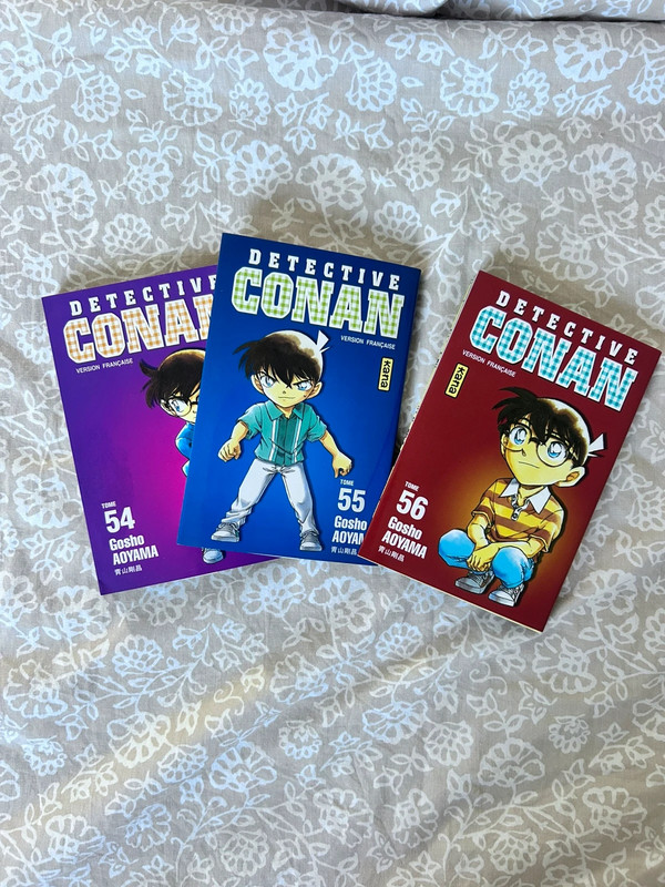 Lot 3 Mangas Détective Conan - Tomes 54, 55, 56 - Éditions Kana