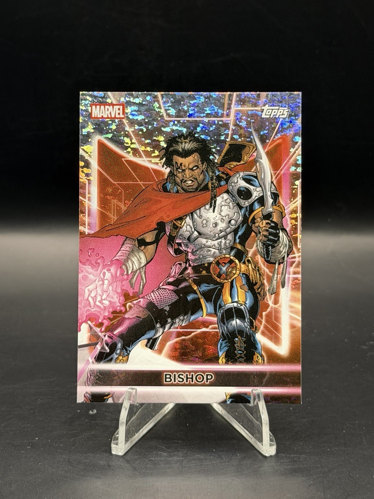 2026 Topps Marvel Neon Speckle Foil Bishop #117