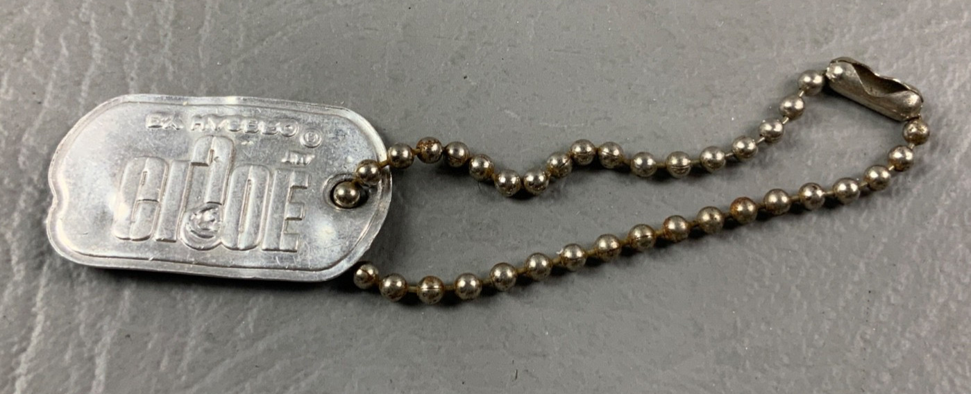 Vintage Hasbro GI Joe Dog Tag with Bead Chain