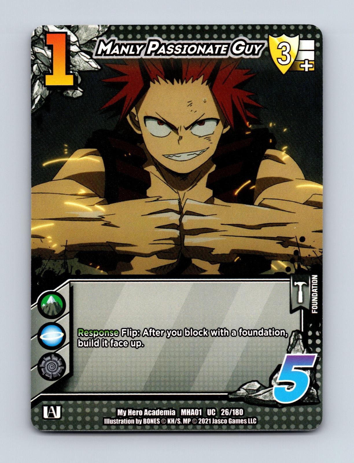Manly Passionate Guy 26/180 My Hero Academia Universus Unlimited Edition NM