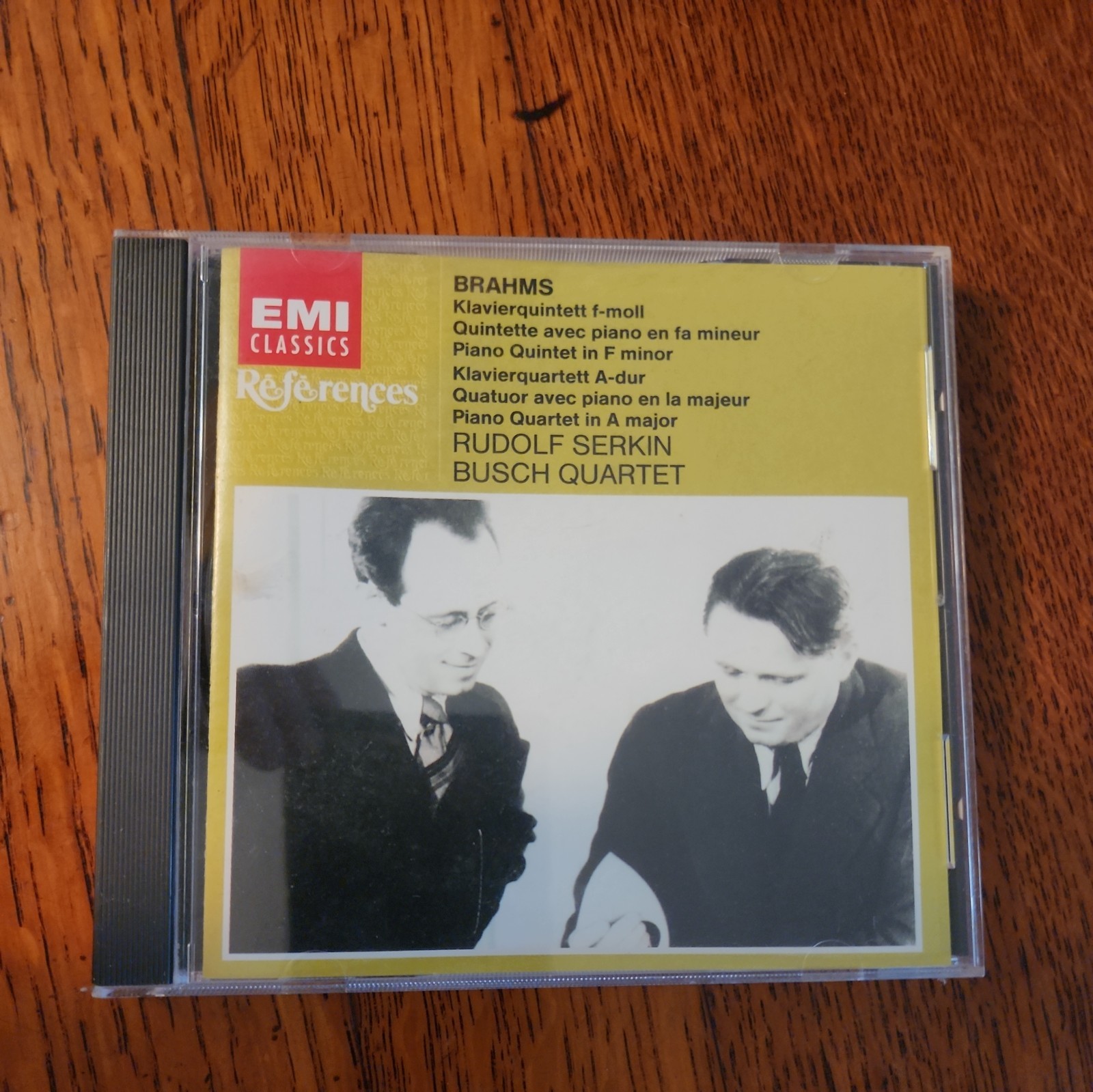 BRAHMS: Piano Quintet & Quartet Serling/Busch Quartet CD