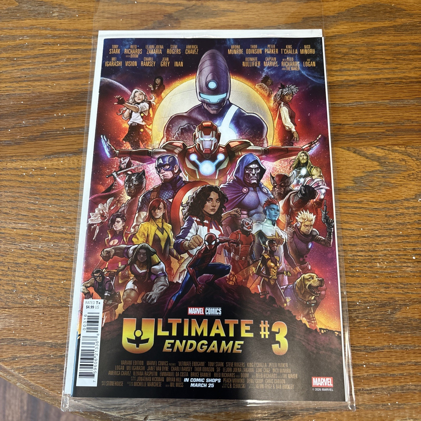 Ultimate Endgame #3 1:100 Stonehouse Variant Marvel 2026 Deniz Camp