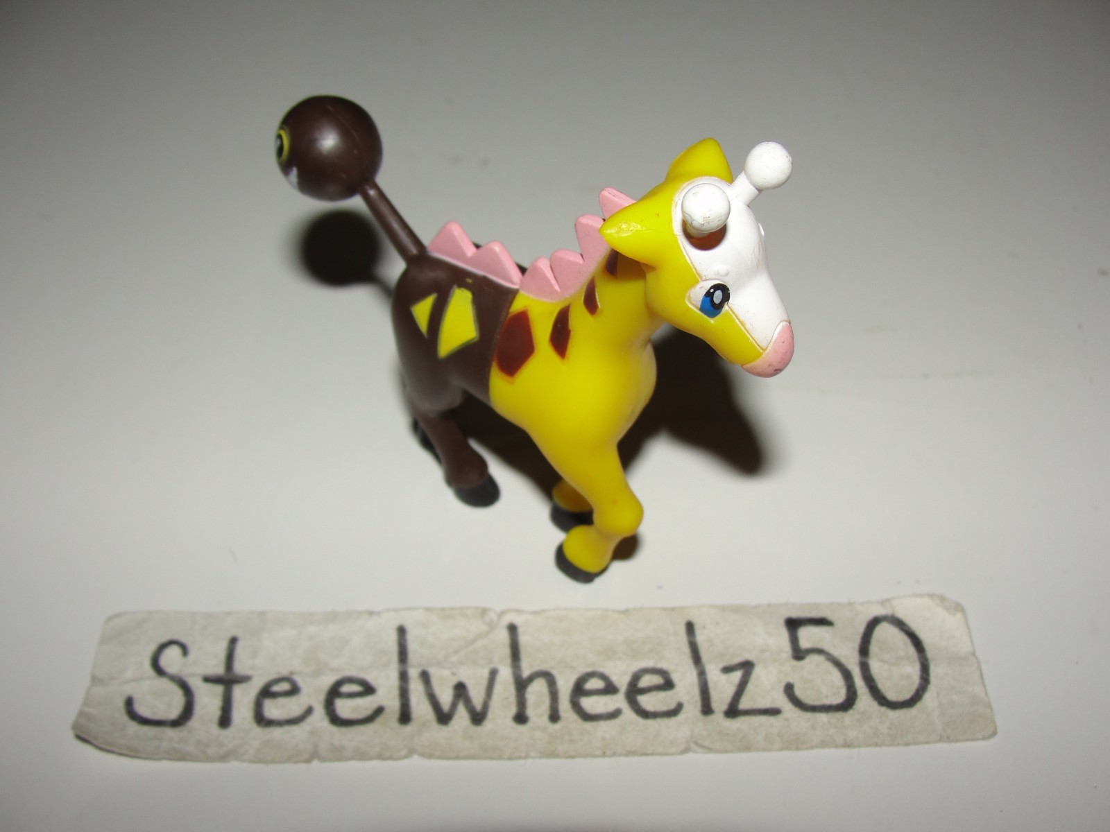 Pokemon Diamante e Perla Girafarig Modellino 2007 Jakks Pacific Nintendo 3"