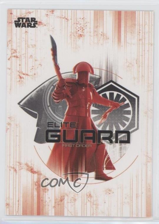 2017 Star Wars: Gli Ultimi Jedi Personaggio Die-Cut Adesivi Guardia Pretoriana 3g2