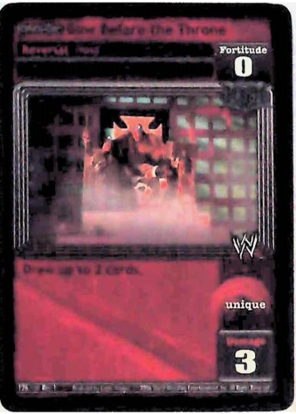 Raw Deal CCG Revolution Bow Before the Throne (Foil) - Revolution