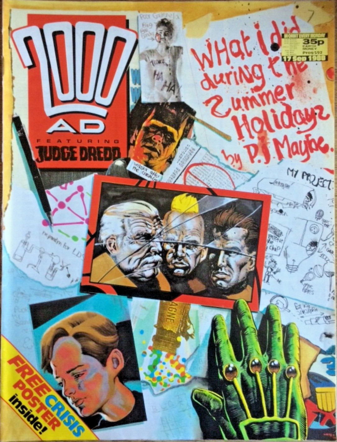 2000 AD Featuring Judge Dredd Magazine issue 592, 17 September 1988.