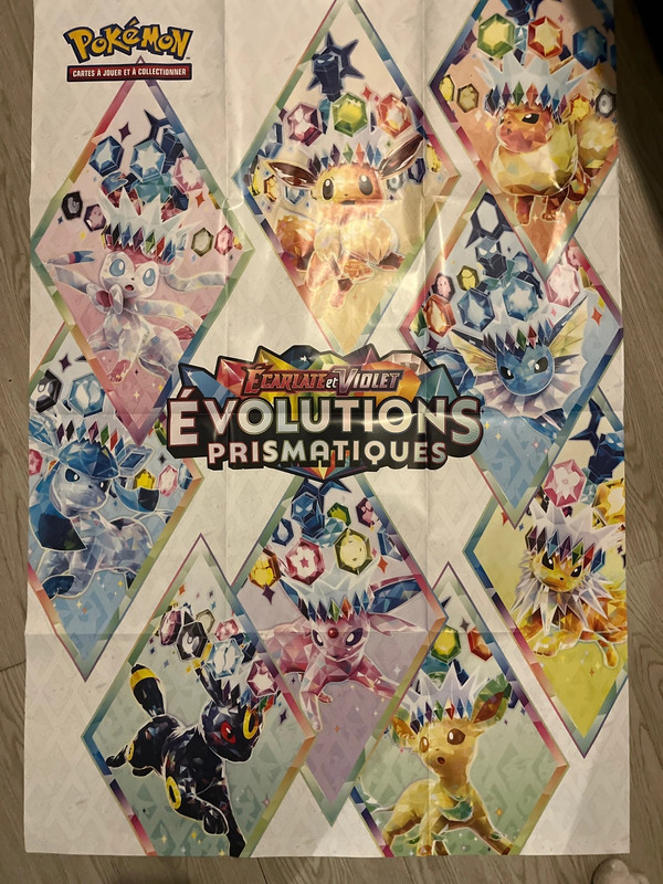Poster Pokémon évolutions prismatiques
