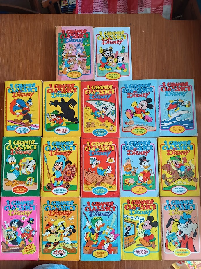 I GRANDI CLASSICI DISNEY LOTTO 31 FUMETTI DAL N.1 PRIMA SERIE MONDADORI