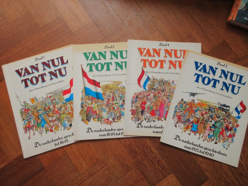 4 x stripboek Van nul tot nu ( deel 1 t/m 4 )
