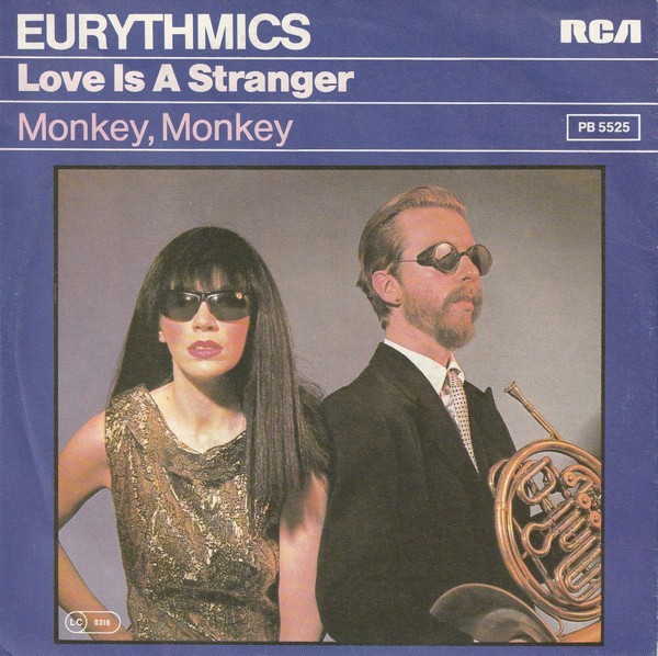 Eurythmics - Love Is A Stranger Vinyl Stereo 45 RPM 7" Single Electronic 73855