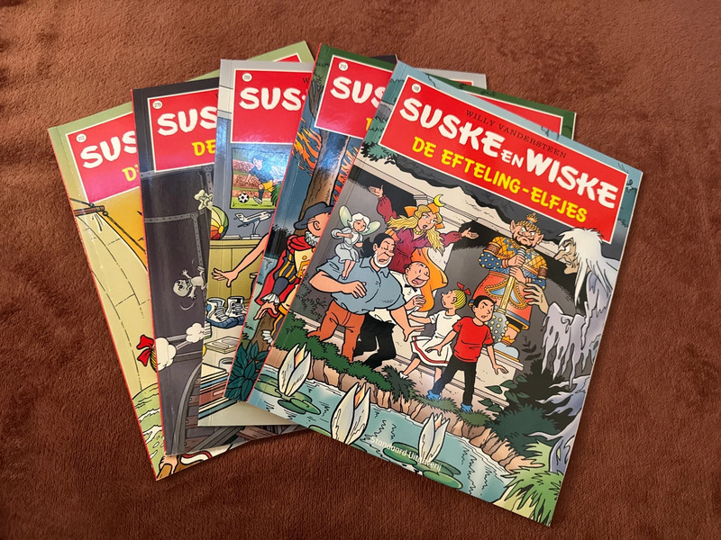 Lot van 5 Suske en Wiske strips (nr. 168, 210, 259, 279, 312)