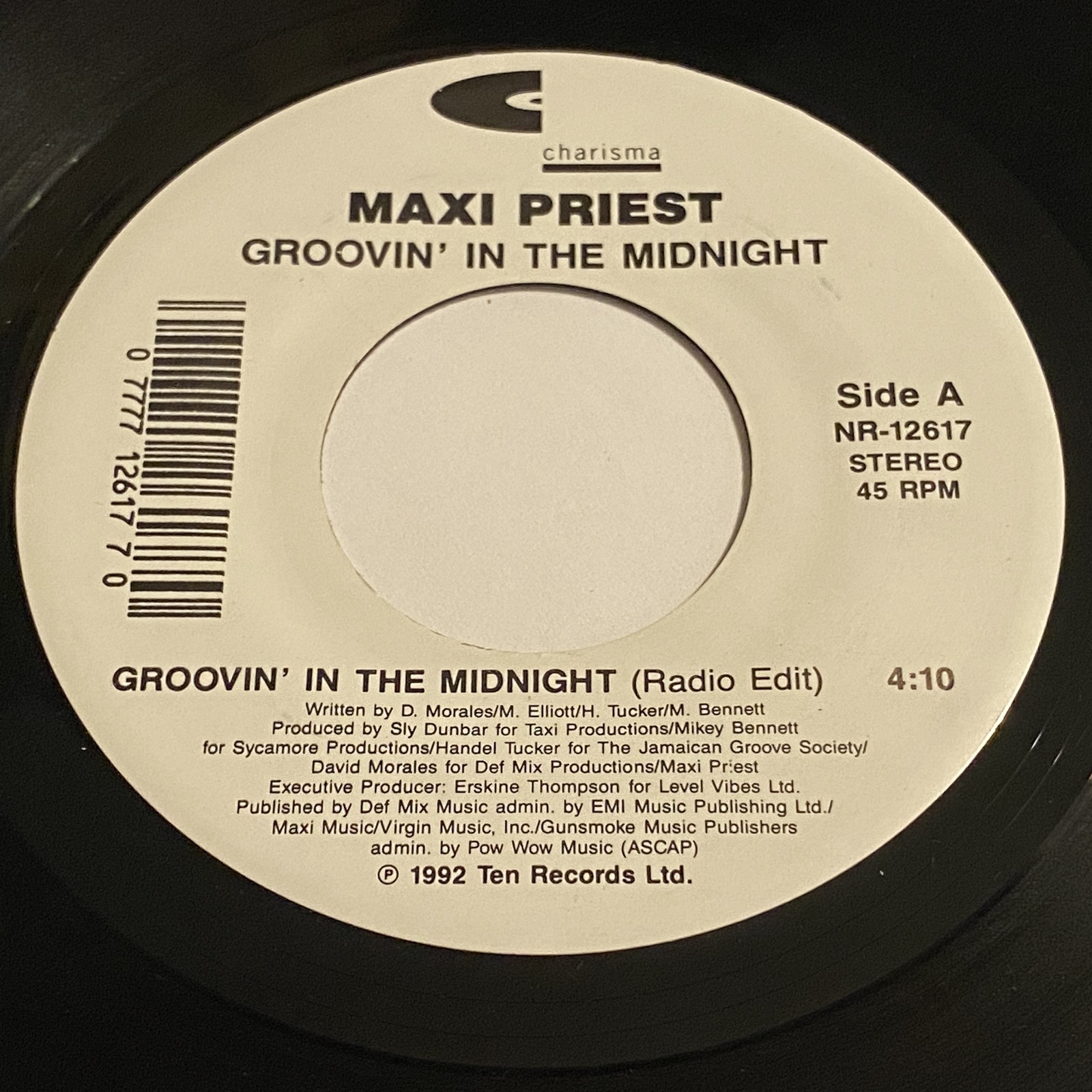 Maxi Priest: Groovin' In The Midnight / Dreaming 45 - Charisma