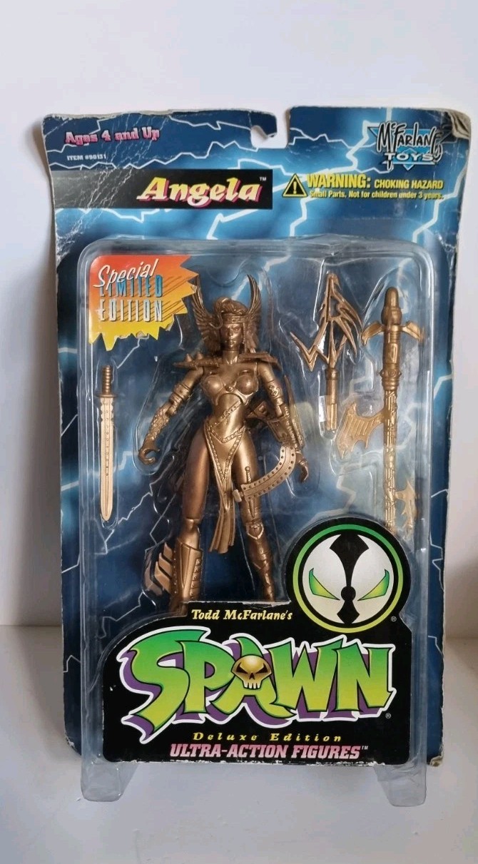 Spawn McFarlane Toys Angela Gold Version Special Limited Edition | Card Damage 