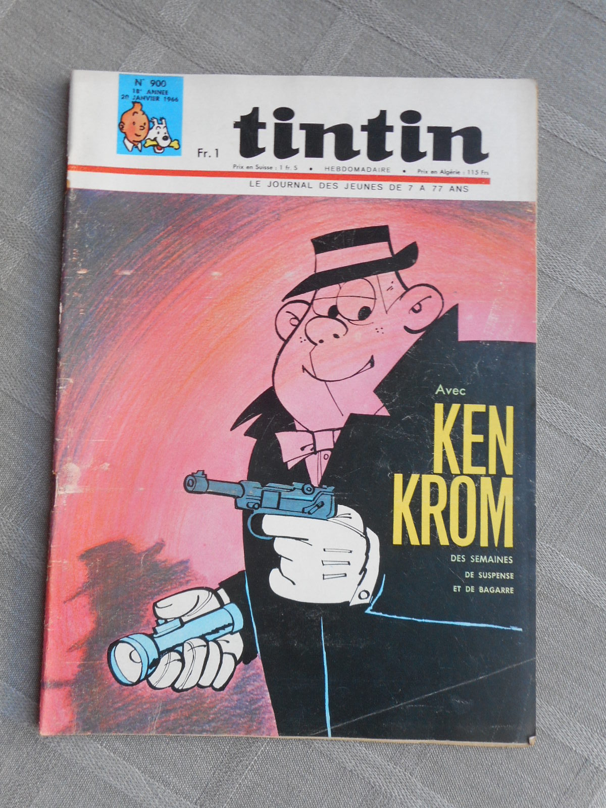 Hebdo Tintin 1ª Serie N°900 Stato Corretto