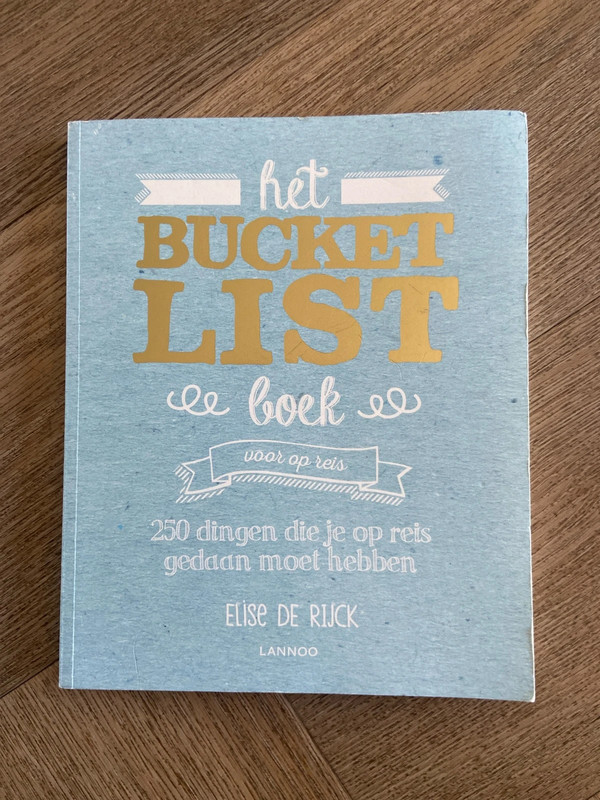 Het Bucket List boek - voor op reis