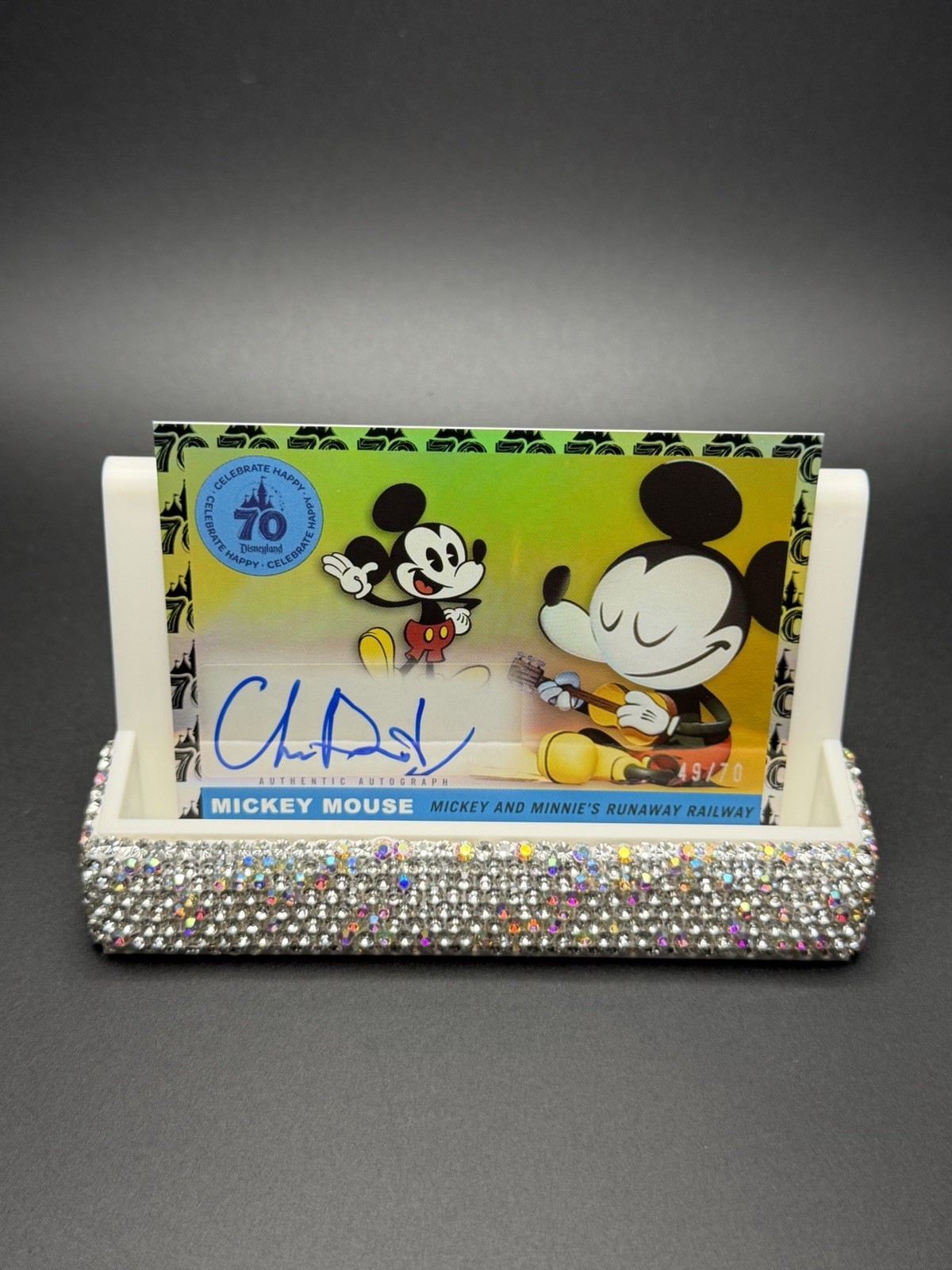 Autografo Topolino 2025 Topps Disneyland 70° Anniversario Celebrazione /70